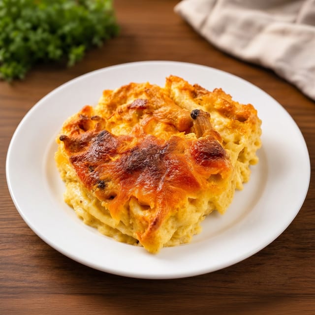 Makawoni Au Gratin / Baked Macaroni.